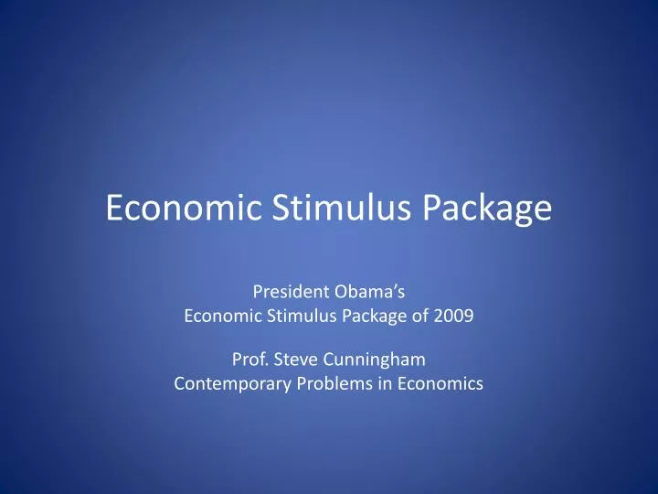 economic stimulus package