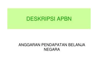 deskripsi apbn