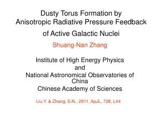 Dusty Torus Formation by Anisotropic Radiative Pressure Feedback of Active Galactic Nuclei
