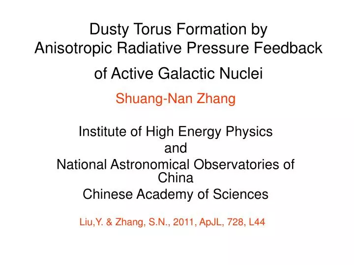 dusty torus formation by anisotropic radiative pressure feedback of active galactic nuclei
