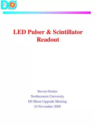 LED Pulser &amp; Scintillator Readout