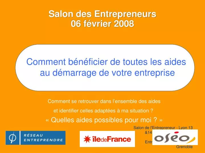 salon des entrepreneurs 06 f vrier 2008