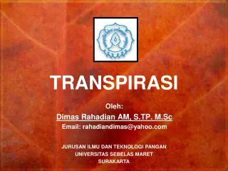 transpirasi