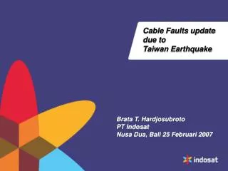Cable Faults update due to Taiwan Earthquake