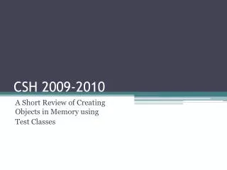 CSH 2009-2010