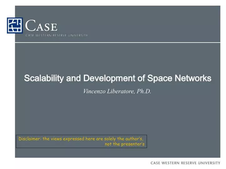 scalability and development of space networks