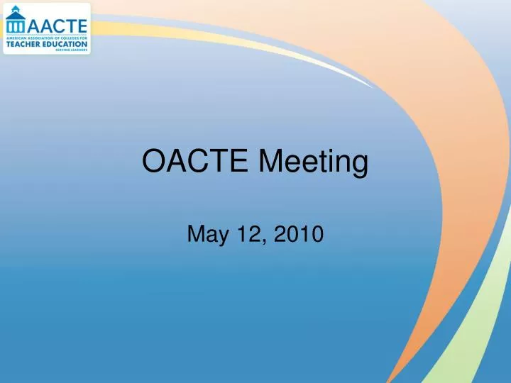 oacte meeting