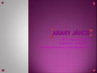 arany j nos