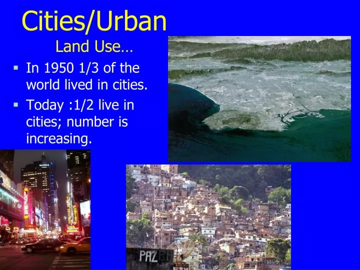 cities urban land use
