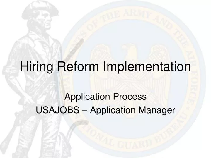 hiring reform implementation