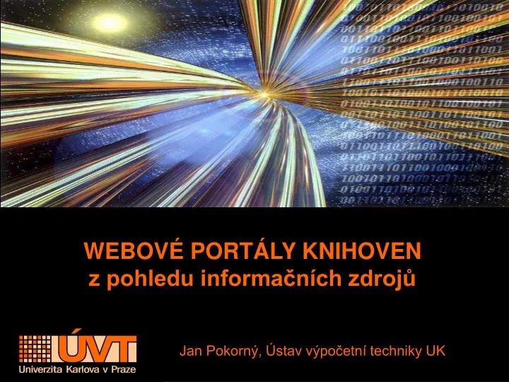 webov port ly knihoven z pohledu informa n ch zdroj