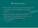 We know that... - slide 1