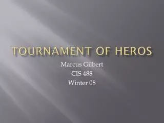 Tournament of heros