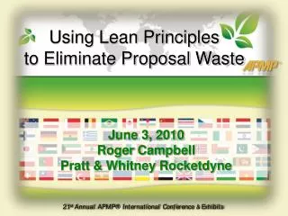Using Lean Principles to Eliminate Proposal Waste