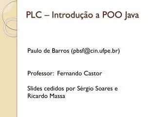 plc introdu o a poo java