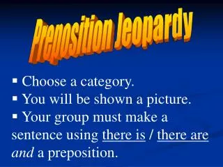 Preposition Jeopardy