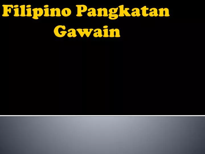 filipino pangkatan gawain