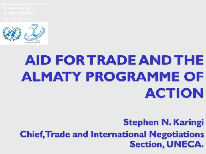aid for trade and the almaty programme of action