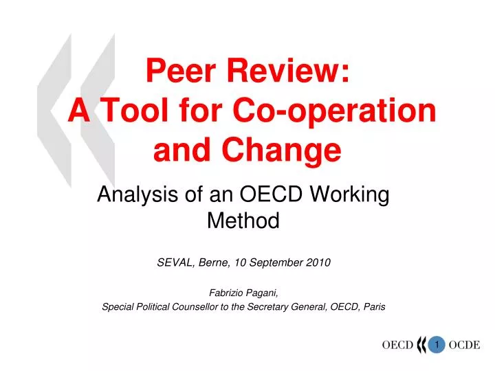 peer review a tool for co operation and change