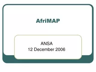 AfriMAP