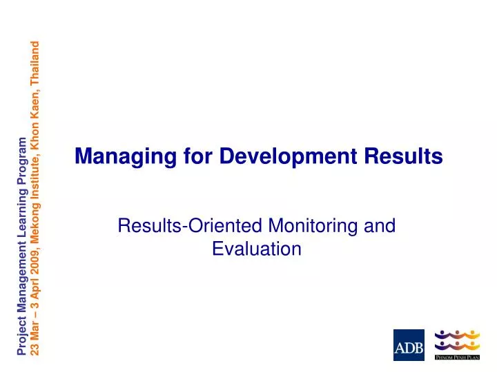 managing for development results