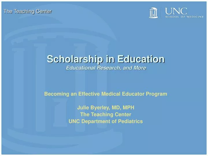 scholarship in education educational research and more
