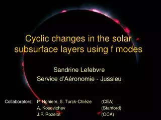 Cyclic changes in the solar subsurface layers using f modes
