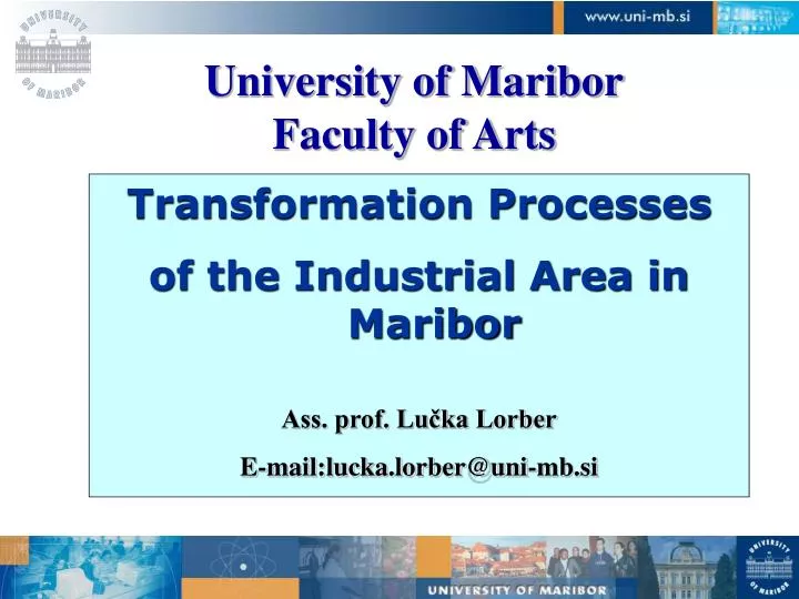 university of maribor faculty of arts