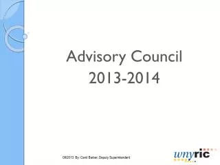 Advisory Council 2013-2014