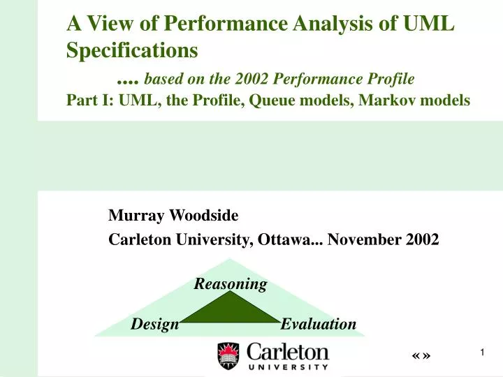 murray woodside carleton university ottawa november 2002