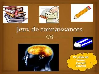 jeux de connaissances