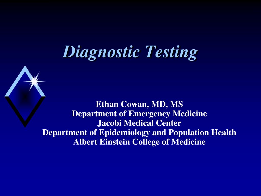 PPT - Diagnostic Testing PowerPoint Presentation, free download - ID ...