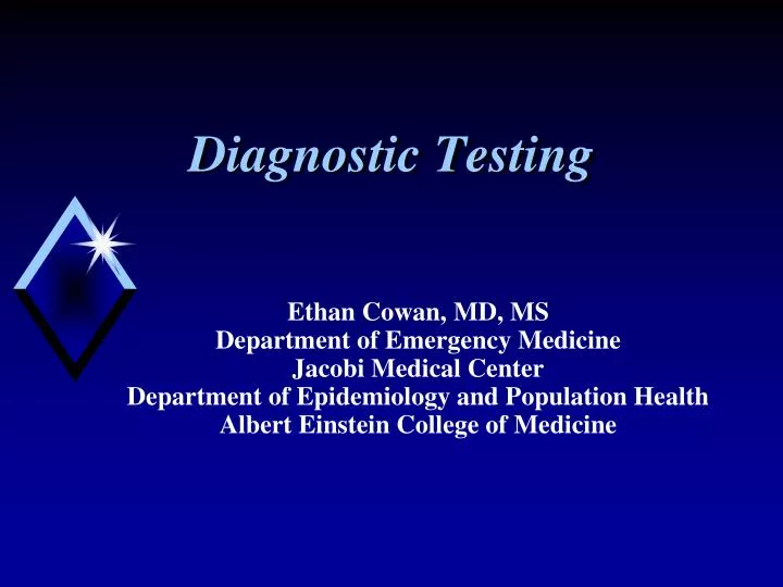 diagnostic testing
