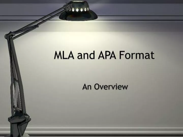 mla and apa format