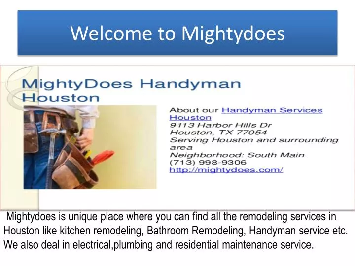 welcome to mightydoes