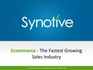 Ecommerce - The Fastest Growing Sales Industry