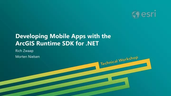 developing mobile apps with the arcgis runtime sdk for net