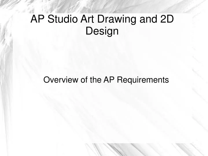 overview of the ap requirements