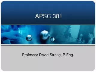 APSC 381