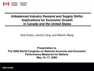 Unbalanced Industry Demand and Supply Shifts: Implications for Economic Growth