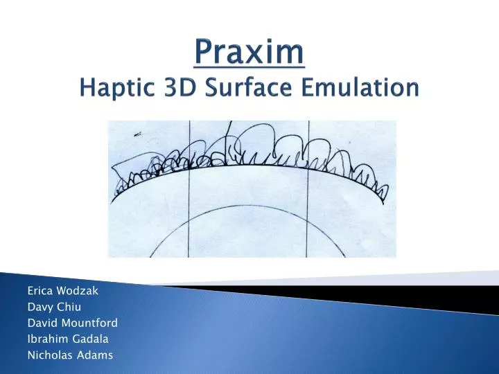 praxim haptic 3d surface emulation