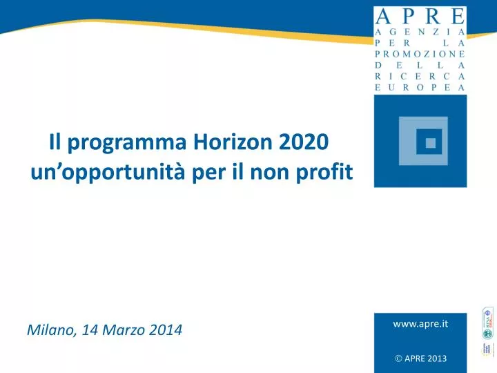 il programma horizon 2020 un opportunit per il non profit