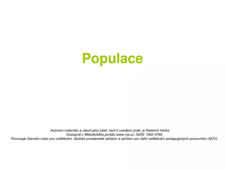 populace