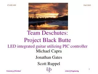 Team Deschutes: Project Black Butte LED integrated guitar utilizing PIC controller