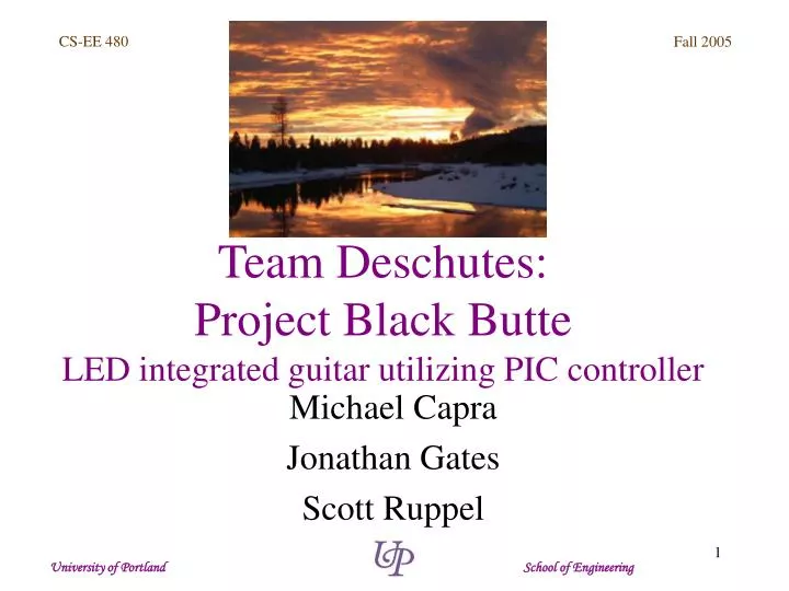 team deschutes project black butte led integrated guitar utilizing pic controller