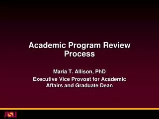 Academic Program Review Process