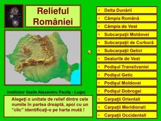 PPT - RELIEFUL ROMÂNIEI PowerPoint Presentation, Free Download - ID:4756072