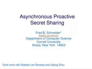 Asynchronous Proactive Secret Sharing