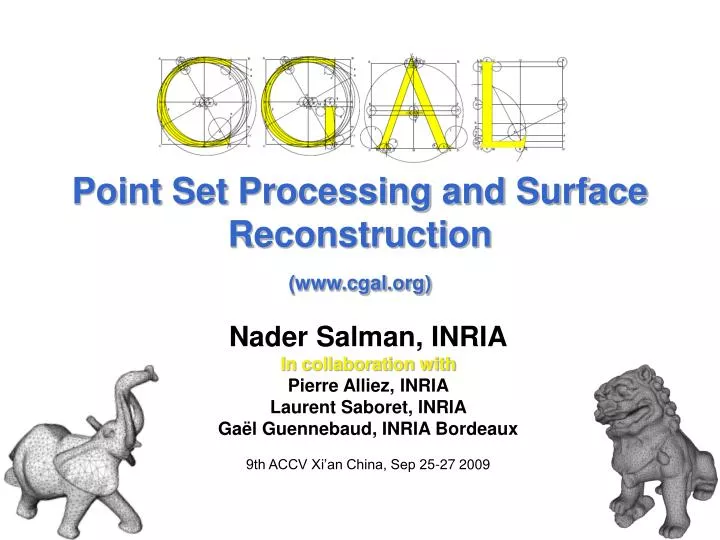 point set processing and surface reconstruction www cgal org