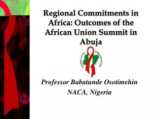 Regional Commitments in Africa: Outcomes of the African Union Summit in Abuja
